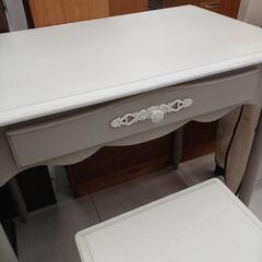 ★ジモティー割あり★アウトレットデスクスツールセット　BE-003　WH　高さ(H)70×幅 (W)75× 奥行(D)45(cm)の画像