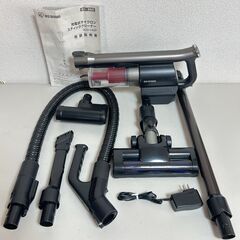 アイリスオーヤマ 掃除機 2021年製 コードレスクリーナー スティッククリーナー SCD-142P サイクロン 動作確認済み 除菌 清掃済み IRIS OHYAMA 【 本体 フィルター バッテリー スタンド アタッチメント 充電器 取扱説明書 セット 】mの画像