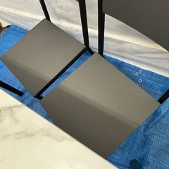 【バナナ苫小牧】 Grayble ブレイブル ダイニングテーブルセット イス4脚 大理石風 状態良好！ の画像