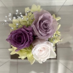 仏花　紫×白の画像