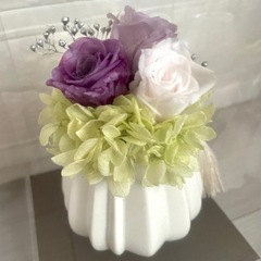 仏花　紫×白の画像