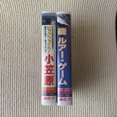 VHS釣りビデオ2本セットの画像