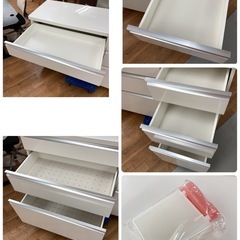 ジモティー限定価格！S774 ⭐ Pamouna パモウナ キッチンカウンター 引き出し全てソフトクローズ搭載 幅120cm USED の画像