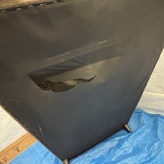 【バナナ苫小牧】中古品 布製2人掛けソファー ブラウン系 底面破け有りの画像
