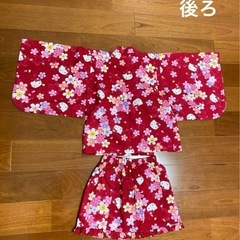 大人気♡ハローキティ♡甚兵衛セット100cmの画像