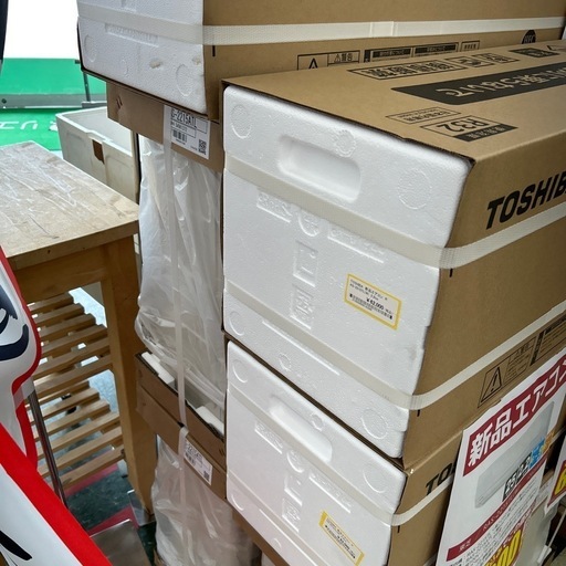 ★割引対象外・標準工事費込★残り僅か★TOSHIBA新品エアコン 2025年モデル 2.2kw(冷房6~9畳用) TJ13194