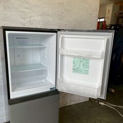 【AQUA】アクア 2ドア冷蔵庫 AQR-14PBK 2023年製 135L 冷凍50L 冷蔵85L 動作確認済 グレー 高年式 1人暮らし 生活家電 Y1807の画像