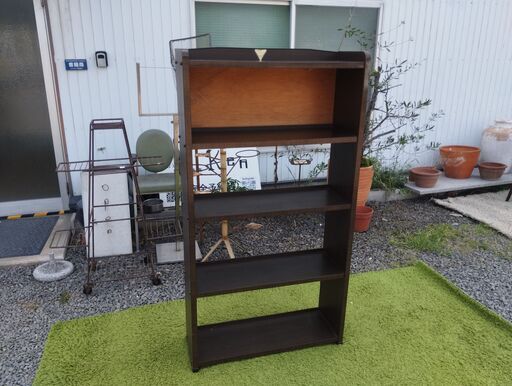 レトロ シェルフ 木製棚 corona シンプル 4段/UJ-1294 2F (ken