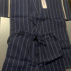 本日限定 涼しさ厳選　新品　甚平L しじら織りの画像