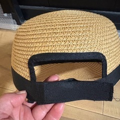 麦わらキャップ　帽子の画像
