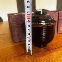 【未使用・長期保管品】気質 縄文結び ロクロ小吸椀 10客セットの画像