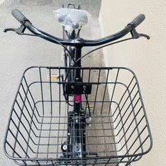 27インチのレトロ風中古自転車。あちこち新品部品使用で長持ち。防犯登録も込みの料金なので、譲渡証明とか抹消手続き、自転車屋さんに行って防犯登録とかの手間なく乗れますの画像