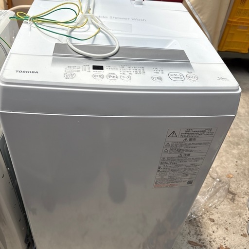 TOSHIBA 4.5kg AW-45GA2 洗濯機　2023年製
