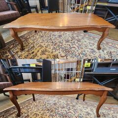 Maruni/マルニ センターテーブル リビングテーブル ローテーブル 猫脚 検) ロイズ アンティークス ■横幅130cm×奥行56㎝×高さ44.5㎝ ■買取帝国 朝霞店 近隣配達無料の画像