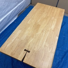 【バナナ苫小牧】美品 天然木 ローテーブル 状態良好！の画像