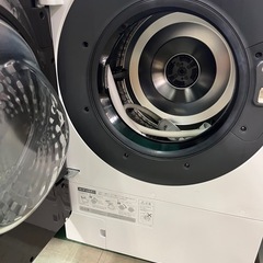 ジャングルジャングル貝塚店 11㎏ドラム式洗濯機 SHARP ES-WS14-TL 2021年製 左開き　自動投入 乾燥機能付きの画像