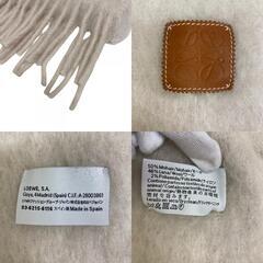 ロエベ LOEWE スカーフ アナグラム ホワイトの画像