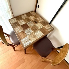 （取引中）ダイニングテーブル　チェア2脚　の画像