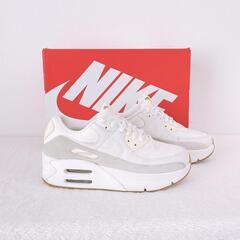 厚底 ❤️ 盛れ スニーカー NIKE Air Max 90 ホワイト 白の画像