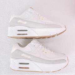 厚底 ❤️ 盛れ スニーカー NIKE Air Max 90 ホワイト 白の画像