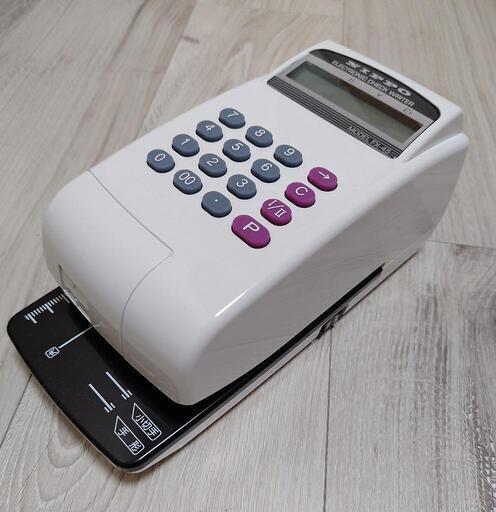 未使用 NIPPO FX-45 電子式 チェックライター 10桁 0343 ニッポー 電子チェックライター FX-45 NIPPO FX-45 電子チェックライター