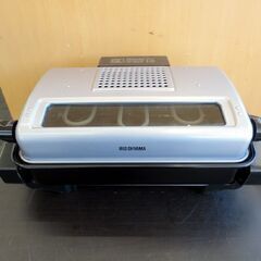 未使用 アイリスオーヤマ マルチロースター EMT-1100  2016年製 無煙 ブラック 黒 魚焼き器 フィッシュロースター  両面焼き 札幌 北20条店の画像
