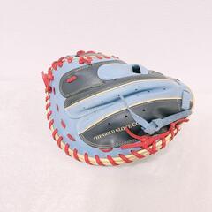 即戦力❣️ 型付き 美品 キャッチャーミット 右投げ 革 オリジナル かっこいいの画像