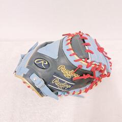 即戦力❣️ 型付き 美品 キャッチャーミット 右投げ 革 オリジナル かっこいいの画像