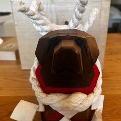【希少品】土佐闘犬 木彫り 郷土玩具 の画像