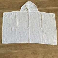 新品！MIKI HOUSE バスタオルポンチョ コットン100%の画像