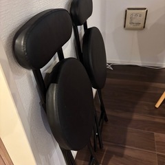 折りたたみ椅子　2脚の画像