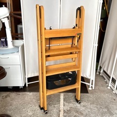 【武蔵小山店】 イタリア製　脚立　木製脚立　FOPPAPEDRETTI　フォッパペドレッティ　ステップラダー　折りたたみ脚立　おしゃれ脚立　デザイン脚立　室内脚立　ハイチェア　踏み台　インテリア脚立　木製ステップ ラダー 脚立 梯子　の画像