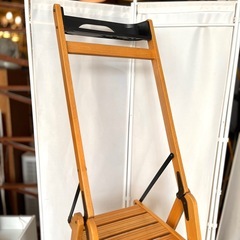 【武蔵小山店】 イタリア製　脚立　木製脚立　FOPPAPEDRETTI　フォッパペドレッティ　ステップラダー　折りたたみ脚立　おしゃれ脚立　デザイン脚立　室内脚立　ハイチェア　踏み台　インテリア脚立　木製ステップ ラダー 脚立 梯子　の画像