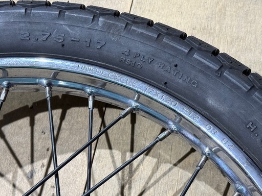 ホンダ純正 スーパーカブ50 C50 AA01 リアホイール 17×1.20 (ち