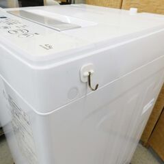 【恵庭】東芝　全自動洗濯機　AW-45M9　4.5㎏　2021年製　中古品　PayPay支払いOK！の画像