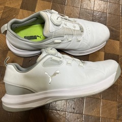 PUMA プーマ　ゴルフシューズ　２８cm 中古　白 断捨離中急ぎ‼️プーマゴルフシューズ28cm (かんちゃん) 御殿山
