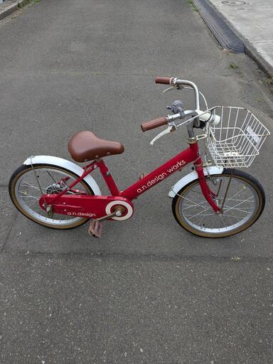 子供用自転車18インチ赤 (ろしゅ) 町田の自転車の中古あげます