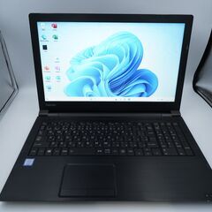 バッテリー◎ 15.6 東芝 ノートPC dynabook B65/DP Core i3-8130U windows11 pro 8GB SSD128GB  オフィス (B954)の画像
