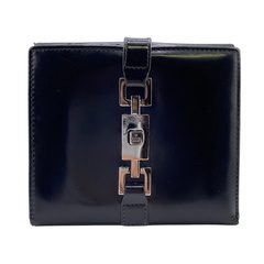 グッチ GUCCI 二つ折り財布 ジャッキー ヴィンテージ Wホック 2131 ブラックの画像
