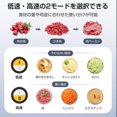 【新品】フードプロセッサー ハイパワー みじん切り 離乳食 水洗い可能 ボウル2個の画像