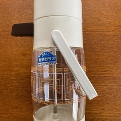 昭和レトロ　耐熱ガラス製の魔法瓶ポット　　の画像