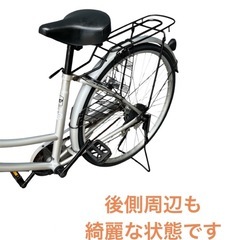 ママチャリ 自転車 26インチ シルバー NO.565の画像