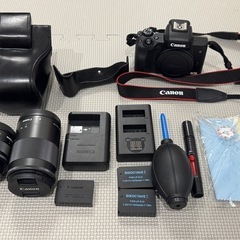 キャノン Canon EOS Kiss M2 ダブルレンズキット 予備バッテリー付