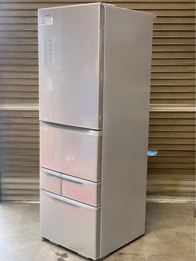 〖倉庫保管品〗　中古　東芝　トーシバ　TOSHIBA　冷蔵庫　5ドア　右開き　GR-J43G　410L　2016年製