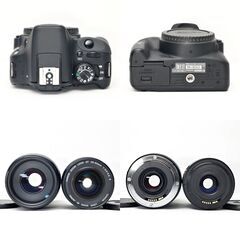 【全国送料無料】 Canon EOS Kiss X7✨ショット数わずか！ 元箱付き 超望遠 ダブルレンズセット ズームセット✨ 届いたらすぐに使えます✨ キヤノン キャノンの画像