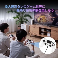 【新品】ps4コントローラー 無線安定接続 急速充電 16時間連続使用 人体工学の画像
