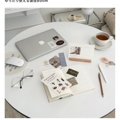 【美品】韓国インテリア 丸テーブル ダイニングテーブル の画像