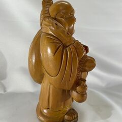 七福神 布袋尊 縁起物 木彫 置物の画像