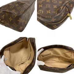 ルイヴィトン LOUIS VUITTON セカンドバッグ モノグラム トゥルーストワレット28 ポーチ M47522 ブラウンの画像