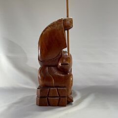 七福神 恵比寿様 木彫 縁起物 置物の画像